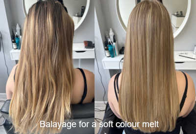 Balayage colour melt by Aki