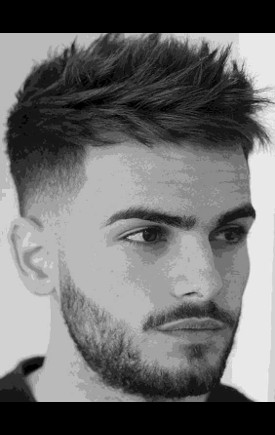 Men's choppy haircut