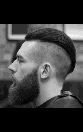 Men's disconnected haircut