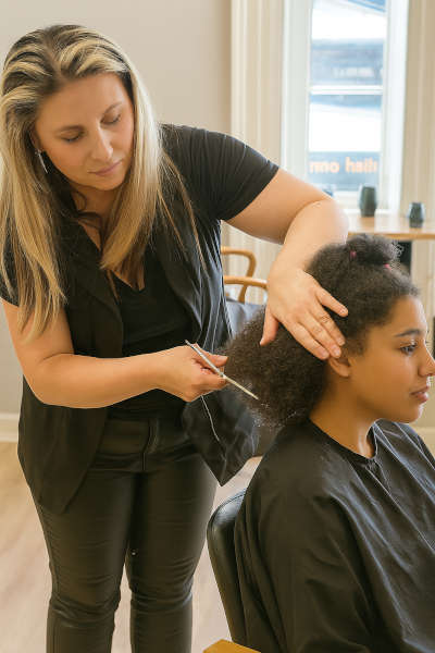 Afro hair specialist techniques