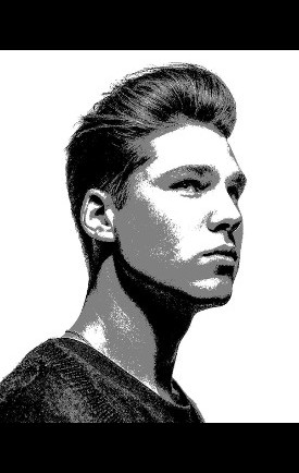 Pompadour style for men