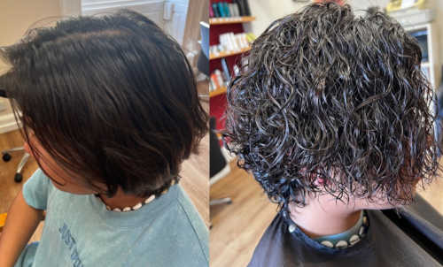 Mens wavy perm