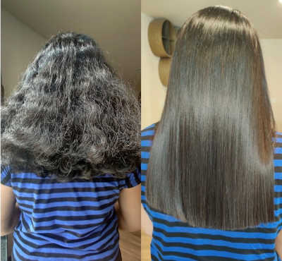 Permanent hair straightening